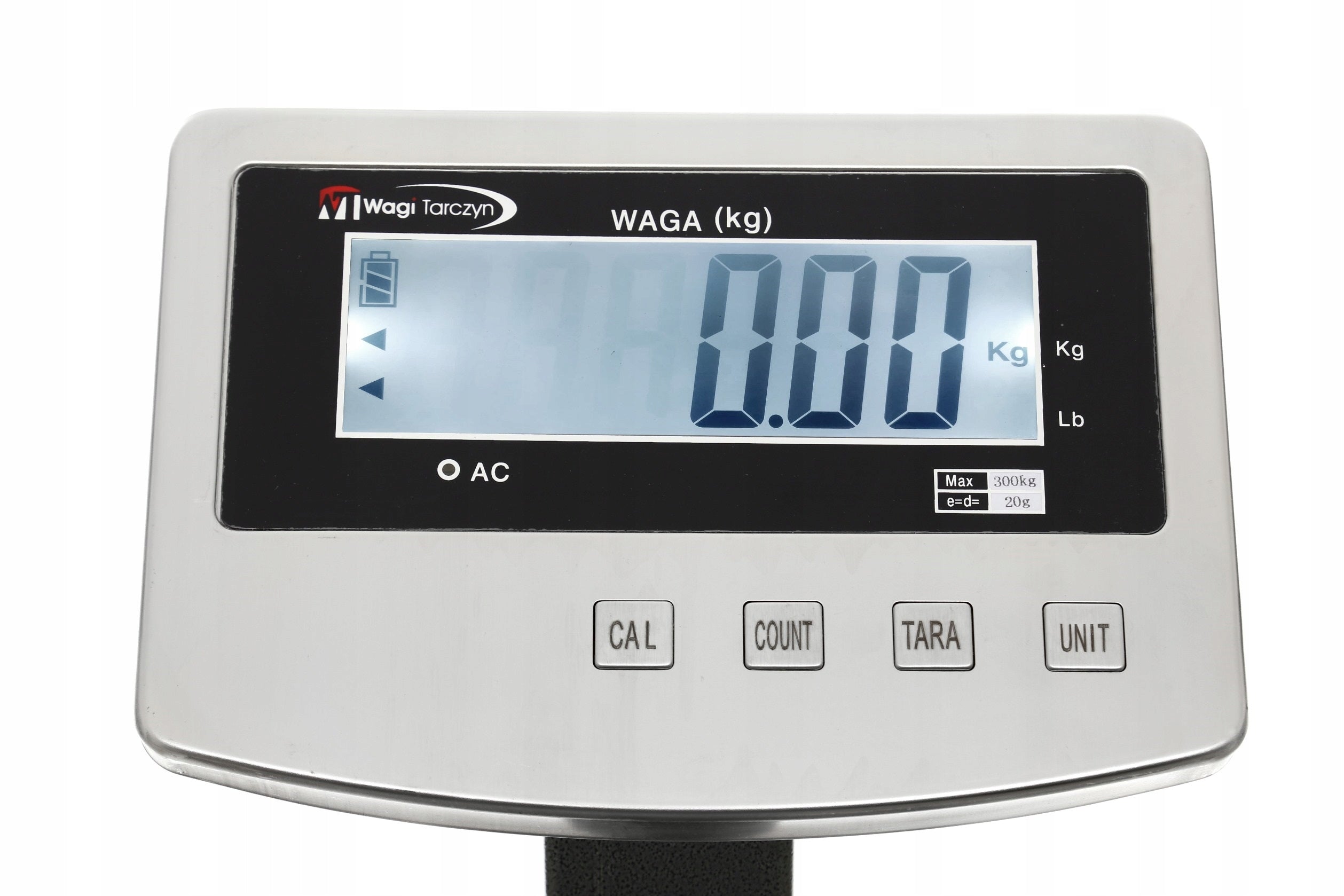 WAGI TARCZYN 300kg WEIGHT 50x40 ELECTRONIC STORAGE PLATFORM SHOP Additional information auto-off option tare function LCD display back light Polish subtitles built-in battery