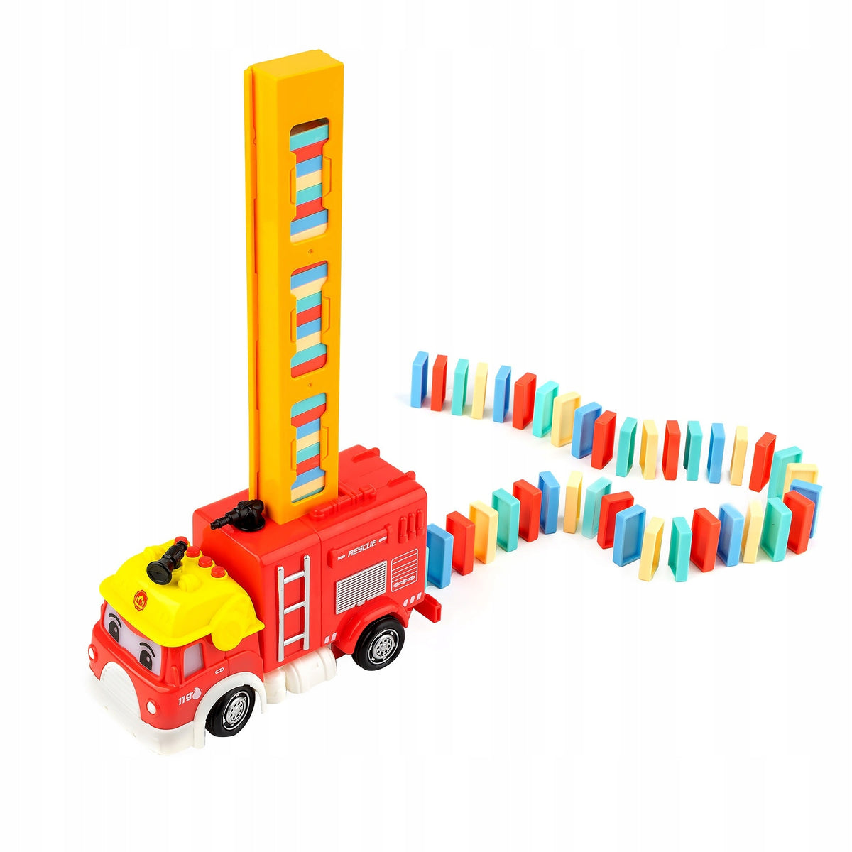 WAGON FIRE TRUCK STACKING DOMINO INTERACTIVE LIGHT SOUNDS SAYS Manufacturer code 367-1A