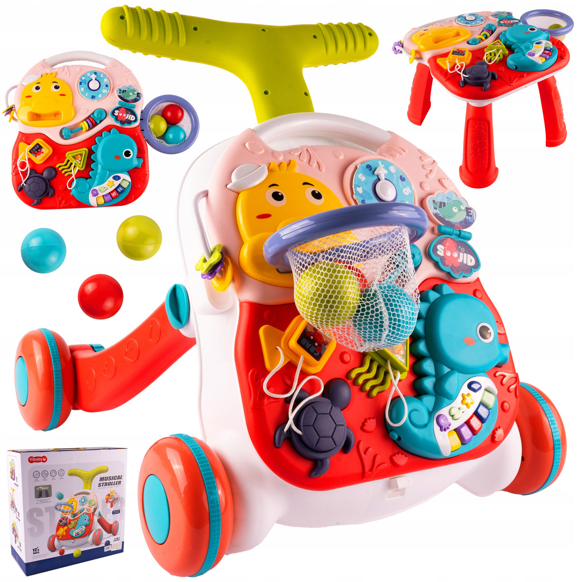 WALKER EDUCATIONAL INTERACTIVE PANEL 2IN1 MUSIC BOARD FOR KIDS