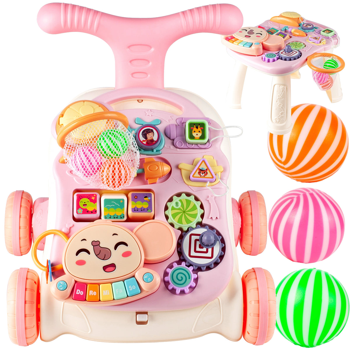 WALKER PUSHER 5IN1 BASKETBALL PANEL EDUCATIONAL TABLE INTERACTIVE CHILD