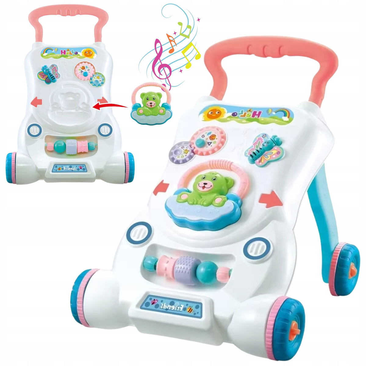 WALKER PUSHER EDUCATIONAL TABLE INTERACTIVE FIRST STEPS MUSIC CHILDREN EAN (GTIN) 5907001506966
