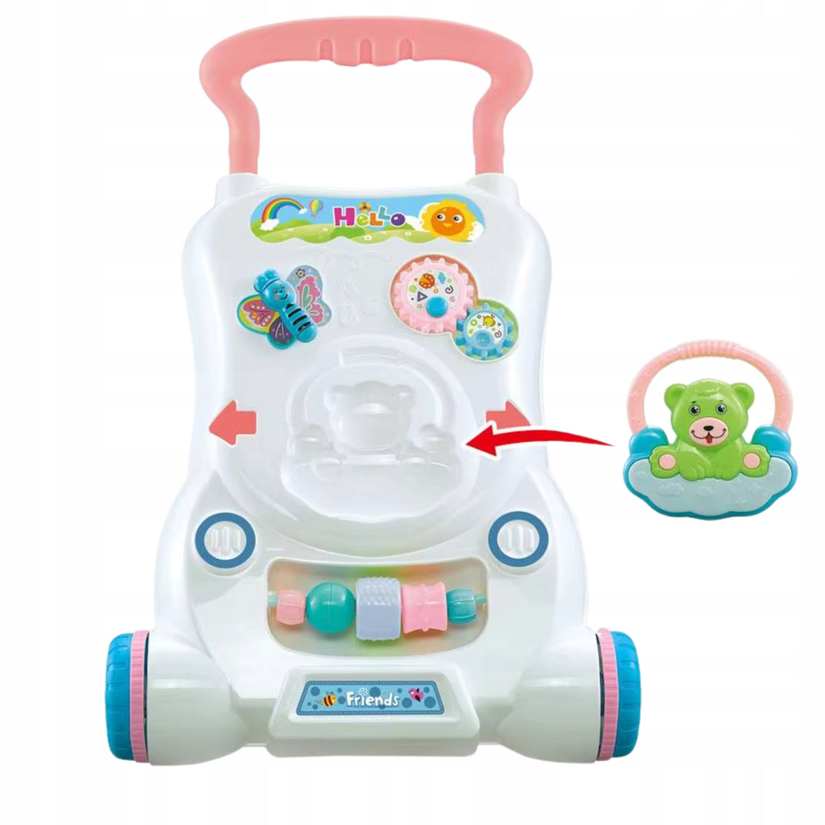 WALKER PUSHER EDUCATIONAL TABLE INTERACTIVE FIRST STEPS MUSIC CHILDREN Manufacturer code chodzik DLA DZIECI