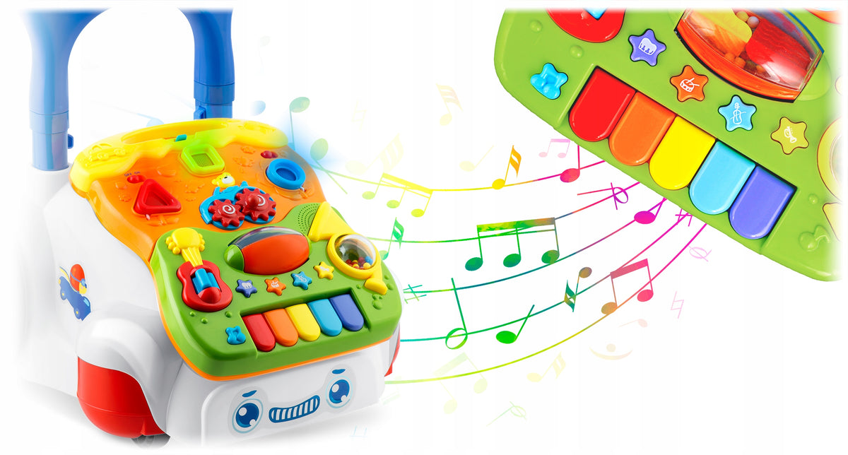 WALKER PUSHER INTERACTIVE EDUCATIONAL BOARD FOR CHILDREN 2in1 Brand RicoKids