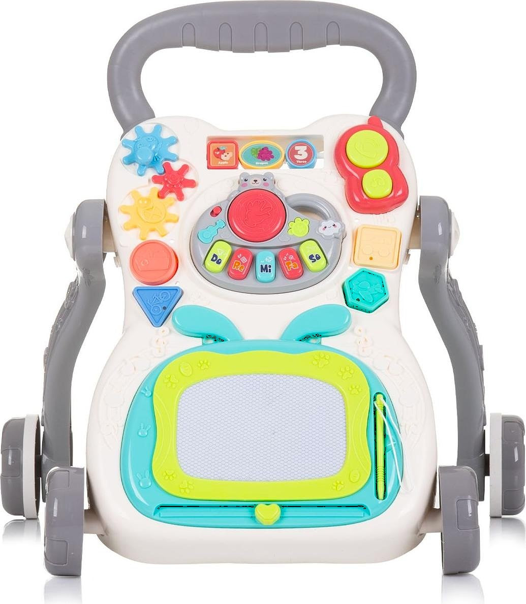WALKER PUSHER INTERACTIVE EDUCATIONAL PANEL BOARD FOR CHILDREN GREY 18M+ Manufacturer code Wielofunkcyjny, solidny panel