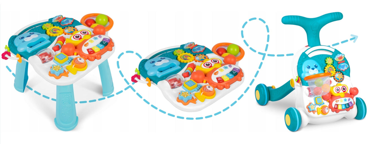 WALKER PUSHER INTERACTIVE EDUCATIONAL TABLE 5in1B Brand Huanger