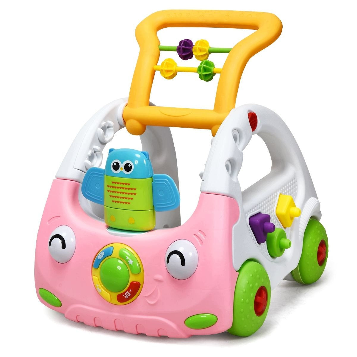 WALKER PUSHER INTERACTIVE RIDER SORTER CAR EDUCATIONAL SOUND AND LED Manufacturer code CHODZIK AUTO DLA DZIECI I NIEMOWLĄT