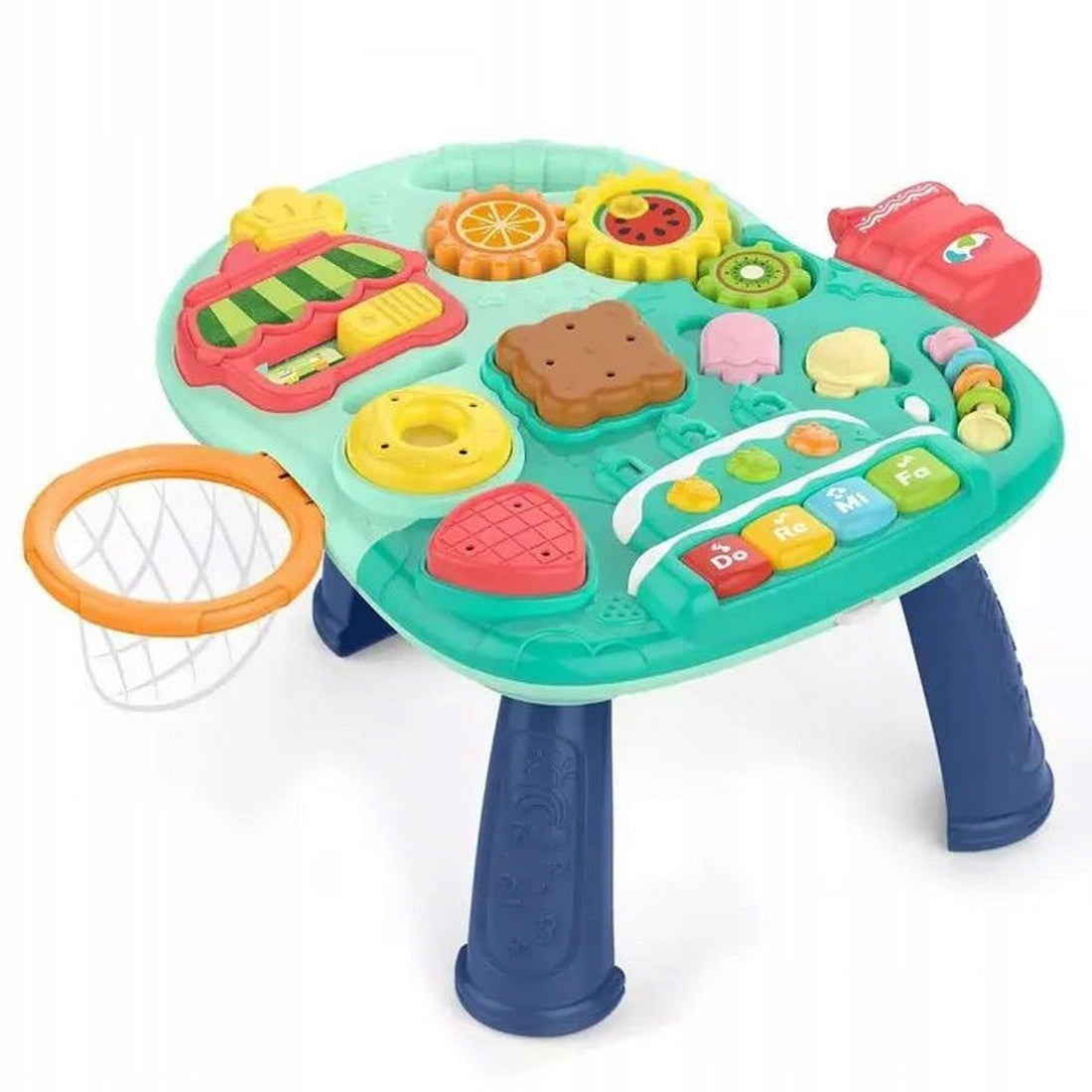 WALKER PUSHER INTERACTIVE TABLE RIDER EDUCATIONAL PANEL 2IN1 PIANO Kid's age 18+ months