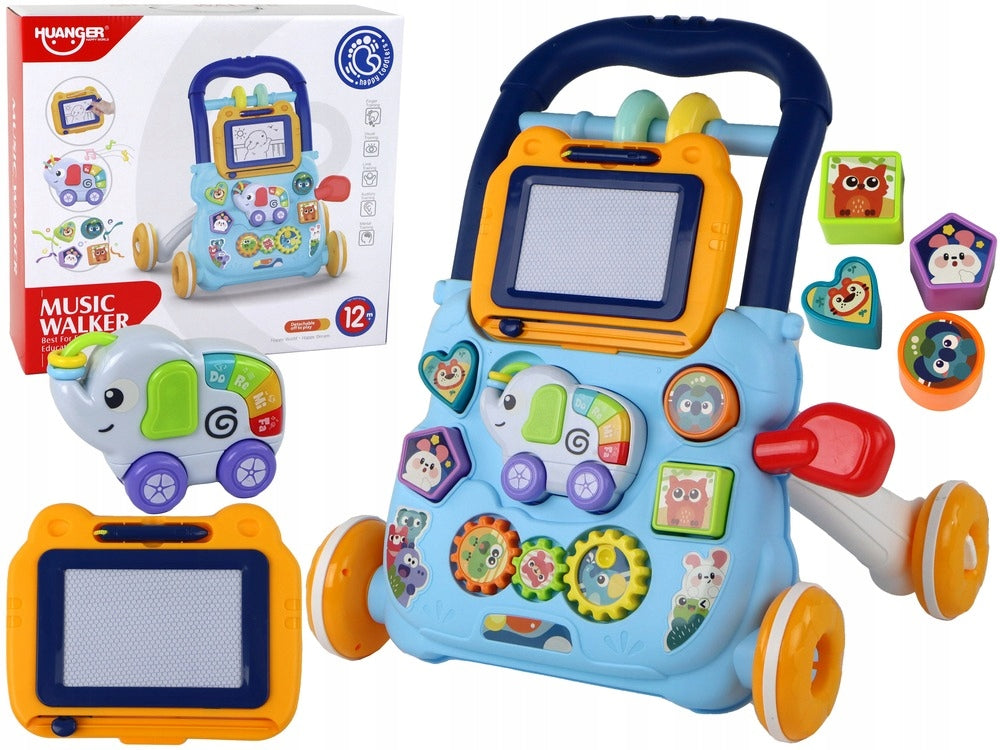 WALKER PUSHER Interactive Sprocket Board PLAYING ELEPHANT Sorter