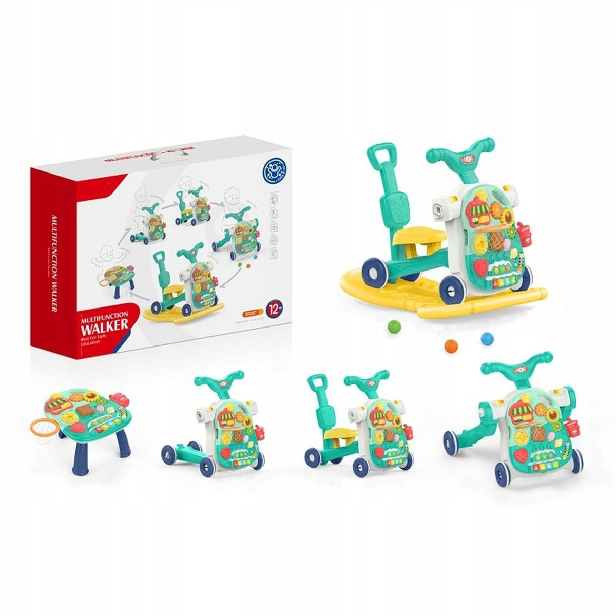 WALKER PUSHER ROCKER 5in1 MULTIFUNCTIONAL INTERACTIVE EDUCATIONAL TABLE Manufacturer code 108068