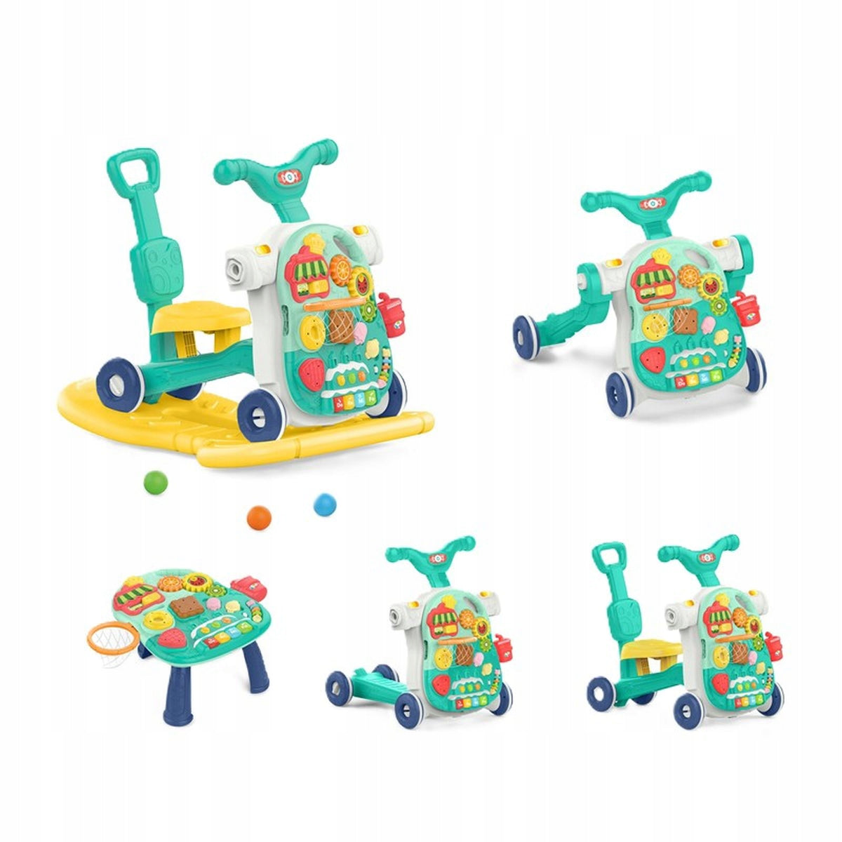 WALKER PUSHER ROCKER 5in1 MULTIFUNCTIONAL INTERACTIVE EDUCATIONAL TABLE Packaging status original