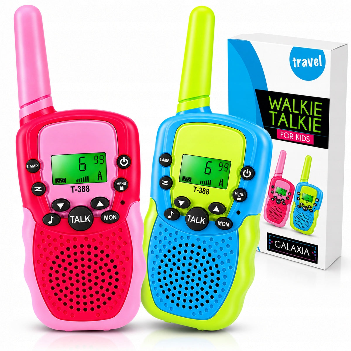 WALKIE TALKIE FOR CHILDREN 2PCS Elbows Toki Two-Way Radio Set LARGE RANGE