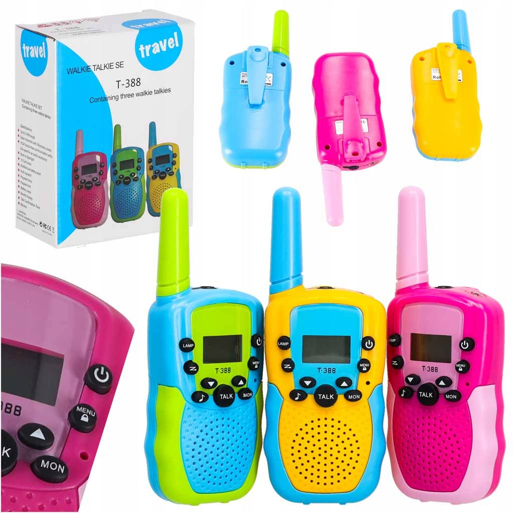 WALKIE TALKIE FOR CHILDREN 3PCS Walkie Talkie Two-Way Radios Set LARGE RANGE