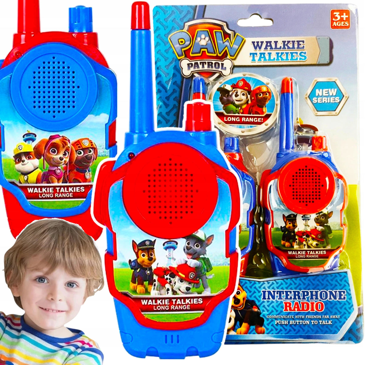 WALKIE TALKIE PAW PATROL WALKIE TALKIE WALKIE-TALKIES TWO HEADPHONES TO PLAY WITH