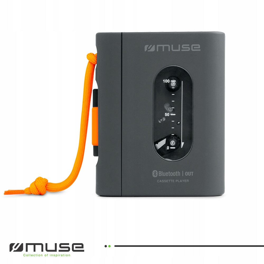 WALKMAN PORTABLE MUSE BLUETOOTH AUDIO CASSETTE PLAYER USB-C BATTERY Brand Muse