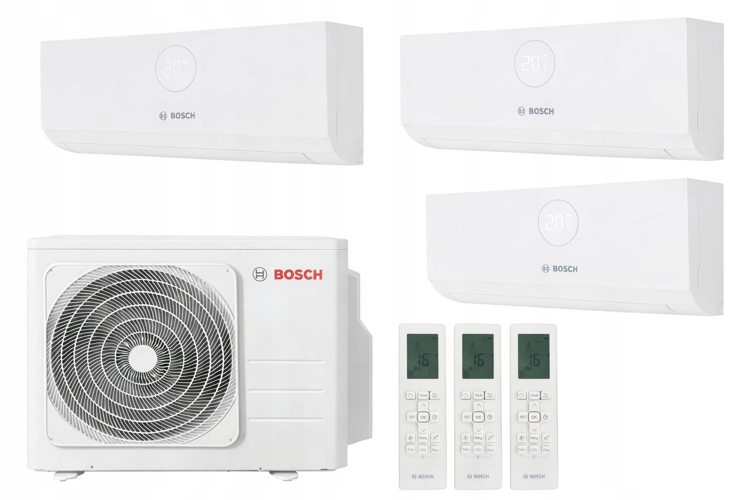 WALL AIR CONDITIONING Bosch Climate 5000 Set Multi Split 3x CL3000