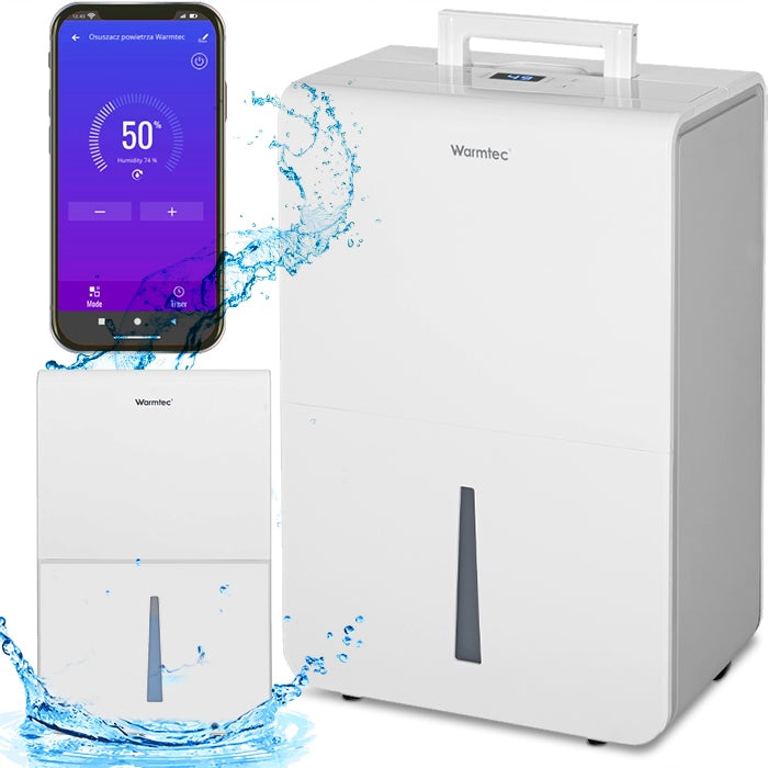 WALL DEHUMIDIFIER MOISTURE ABSORBER 25L 46m2 ODT-25N WiFi WARMTEC