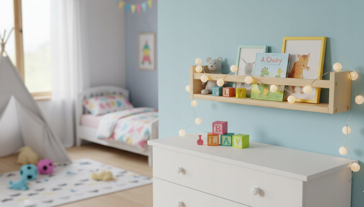 WALL HANGING SHELF FOR BOOKS TOYS WOODEN PINE Manufacturer code PC54-01