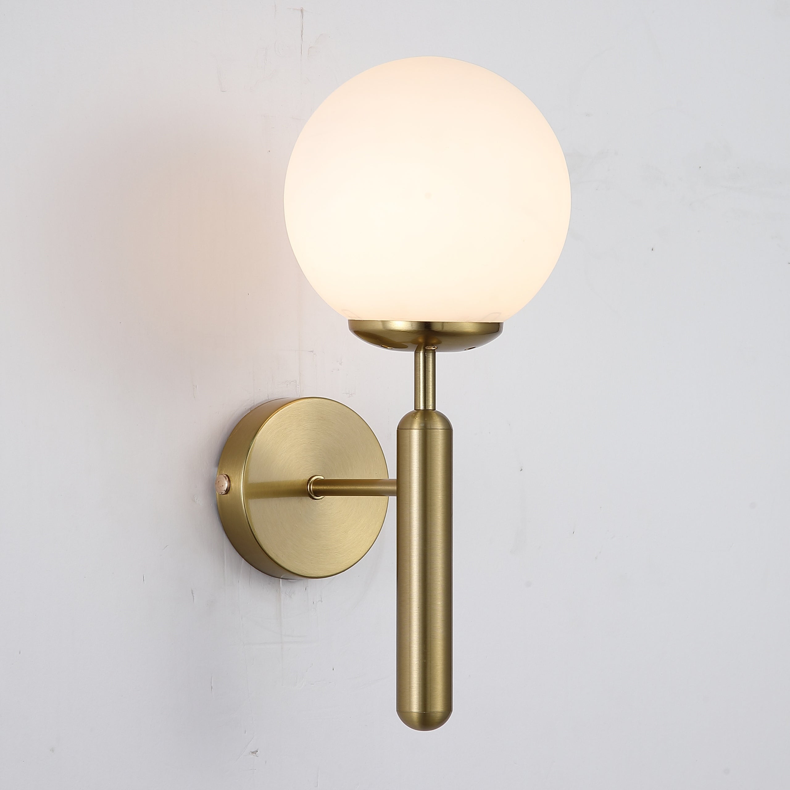 WALL LAMP MODERN WALL LAMP GLASS MILK BALLS Glamour GOLD EAN (GTIN) 5906067274192