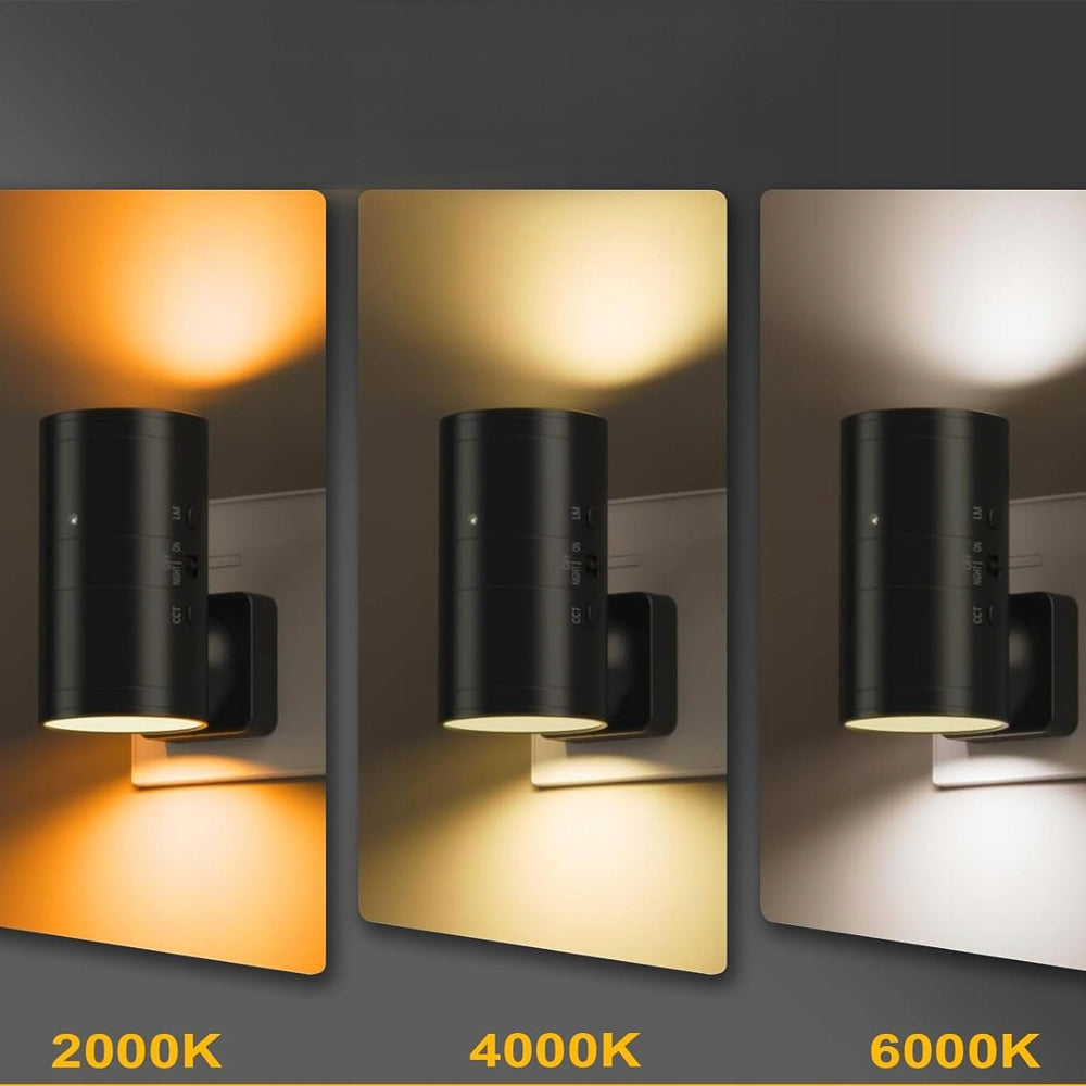 WALL LAMP WITH PLUG 3 COLOR TEMPERATURES DIMMABLE LIGHT SENSOR Brand Bedee