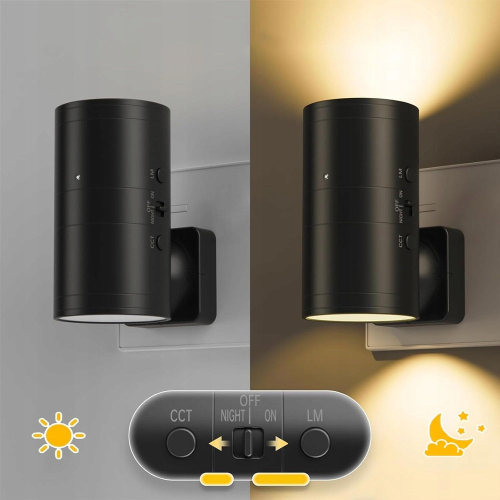 WALL LAMP WITH PLUG 3 COLOR TEMPERATURES DIMMABLE LIGHT SENSOR Packaging status original