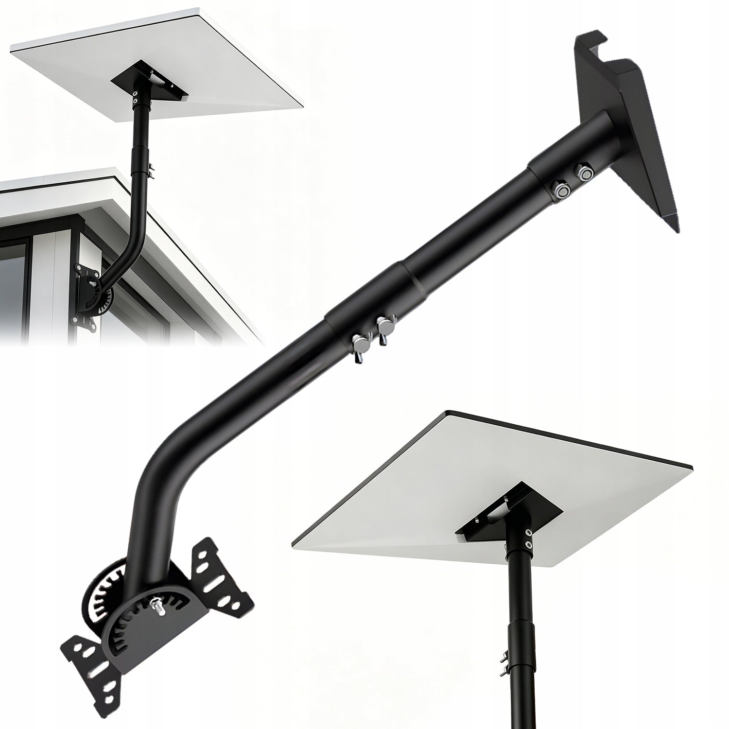 WALL MOUNT FOR STARLINK GEN 3 V3 RUST RESISTANT TELESCOPIC ROOF
