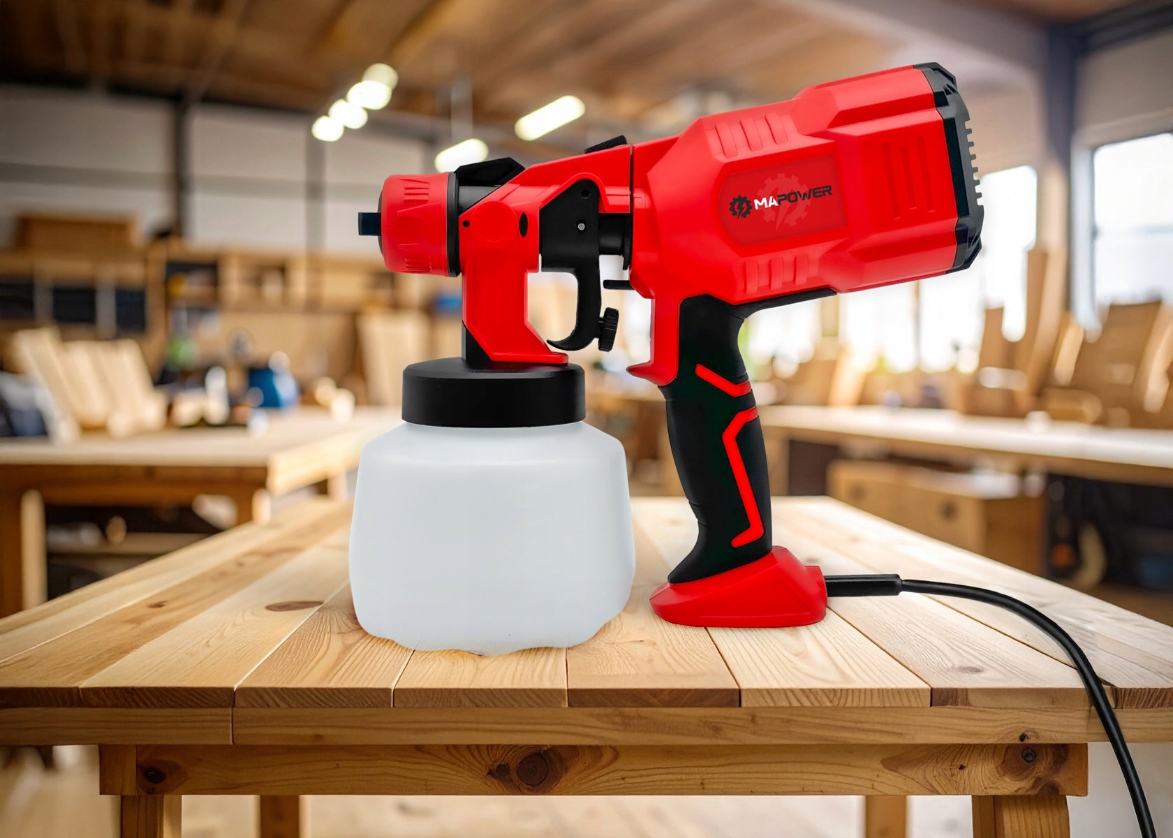 WALL PAINT GUN PAINT SPRAYER 3 NOZZLES 550 IN 80 DIN MAPOWER Packaging status original