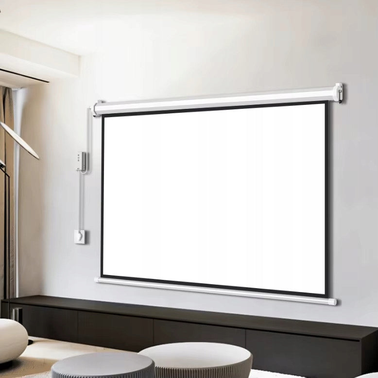 WALL PROJECTION SCREEN 100 INCHES PROJECTOR ELECTRIC AUTOMATIC REMOTE CONTROL Manufacturer code EVANDER EV-EP100-AUTO