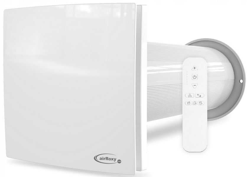 WALL RECUPERATOR Ø 125 EXHAUST DECENTRALIZED FAN + REMOTE CONTROL Brand airRoxy