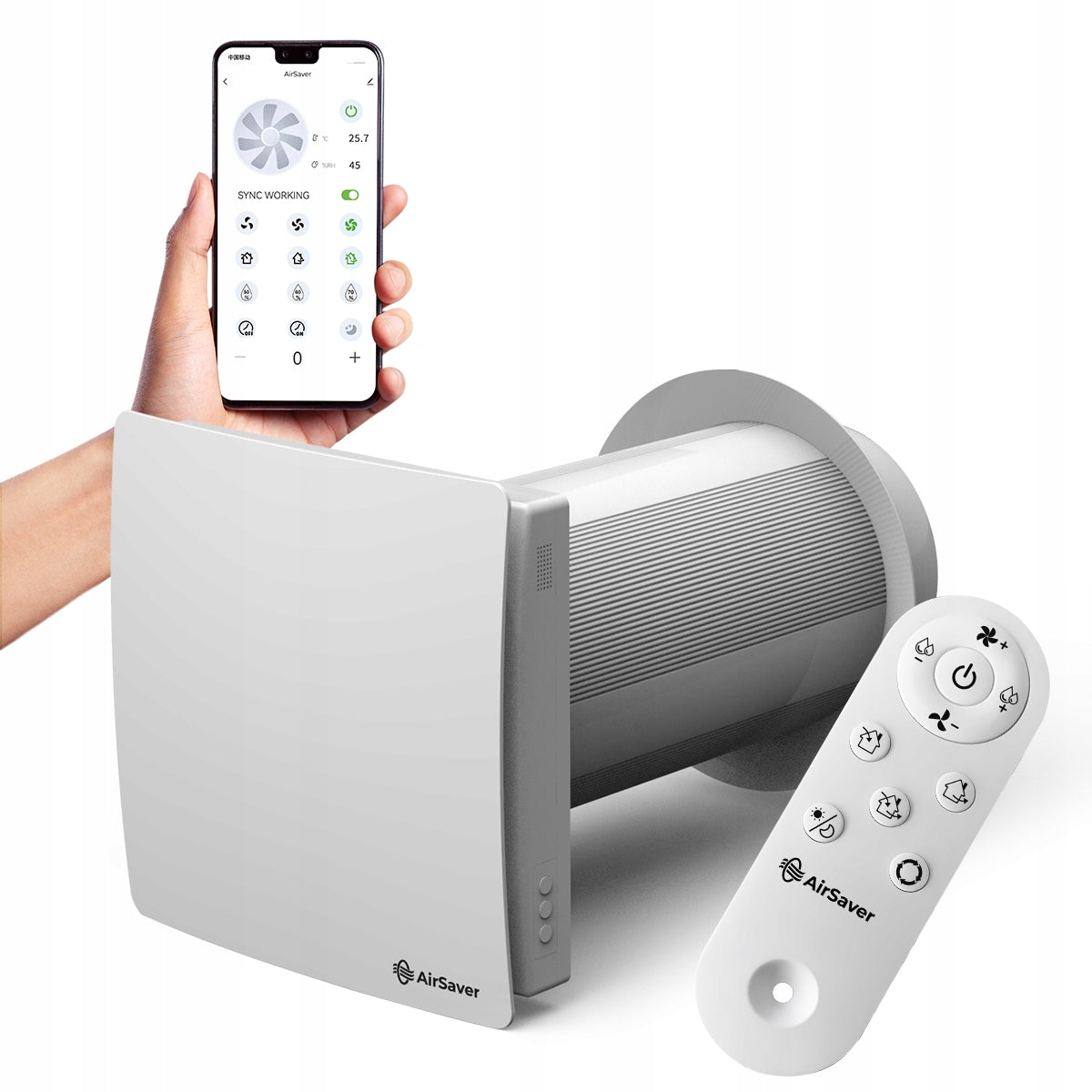 WALL RECUPERATOR AIR SAVER VT Ø 125 WiFi CLEAN AIR FREEBIE FILTERS Packaging status original