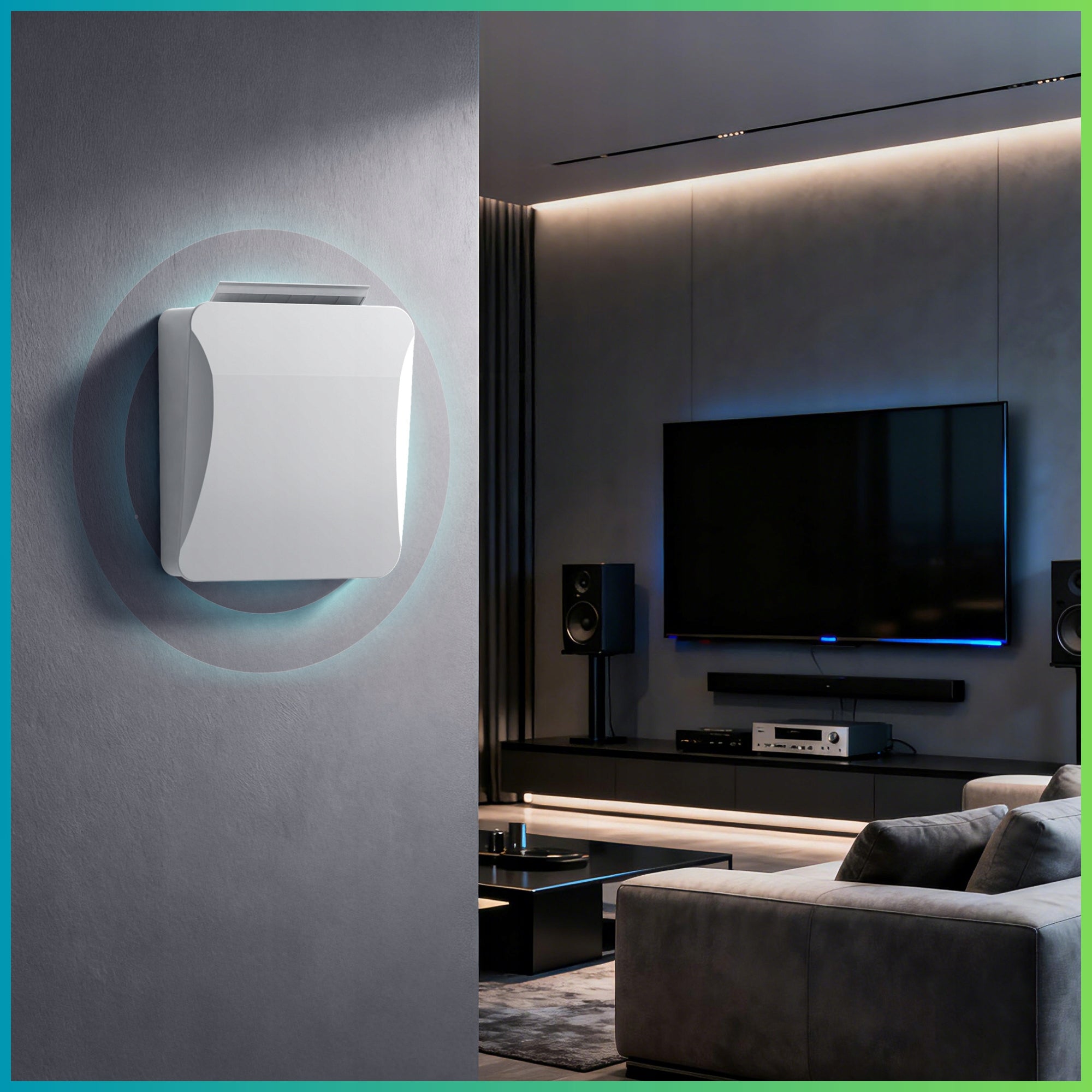 WALL RECUPERATOR REMOTE CONTROL WIFI HUMIDITY SENSOR FI160 FLOW 60m3 Product weight with unit packaging 3.8 kg