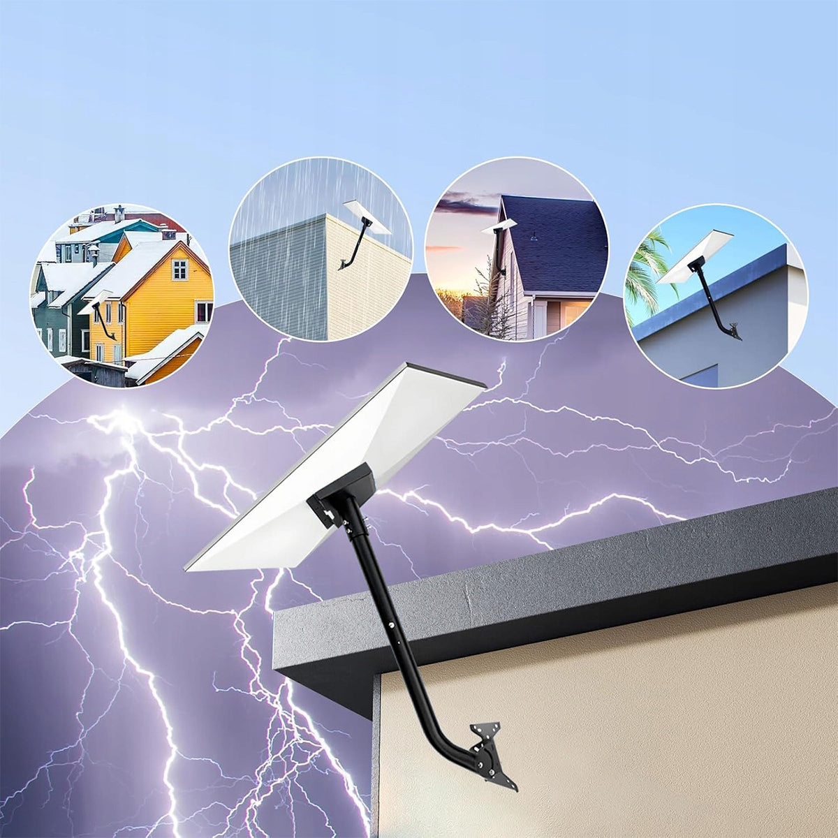 WALL ROOF BRACKET FOR STARLINK GEN 3 ANTENNAS ADJUSTABLE SOLID COMPLETE Manufacturer code 4059005252118