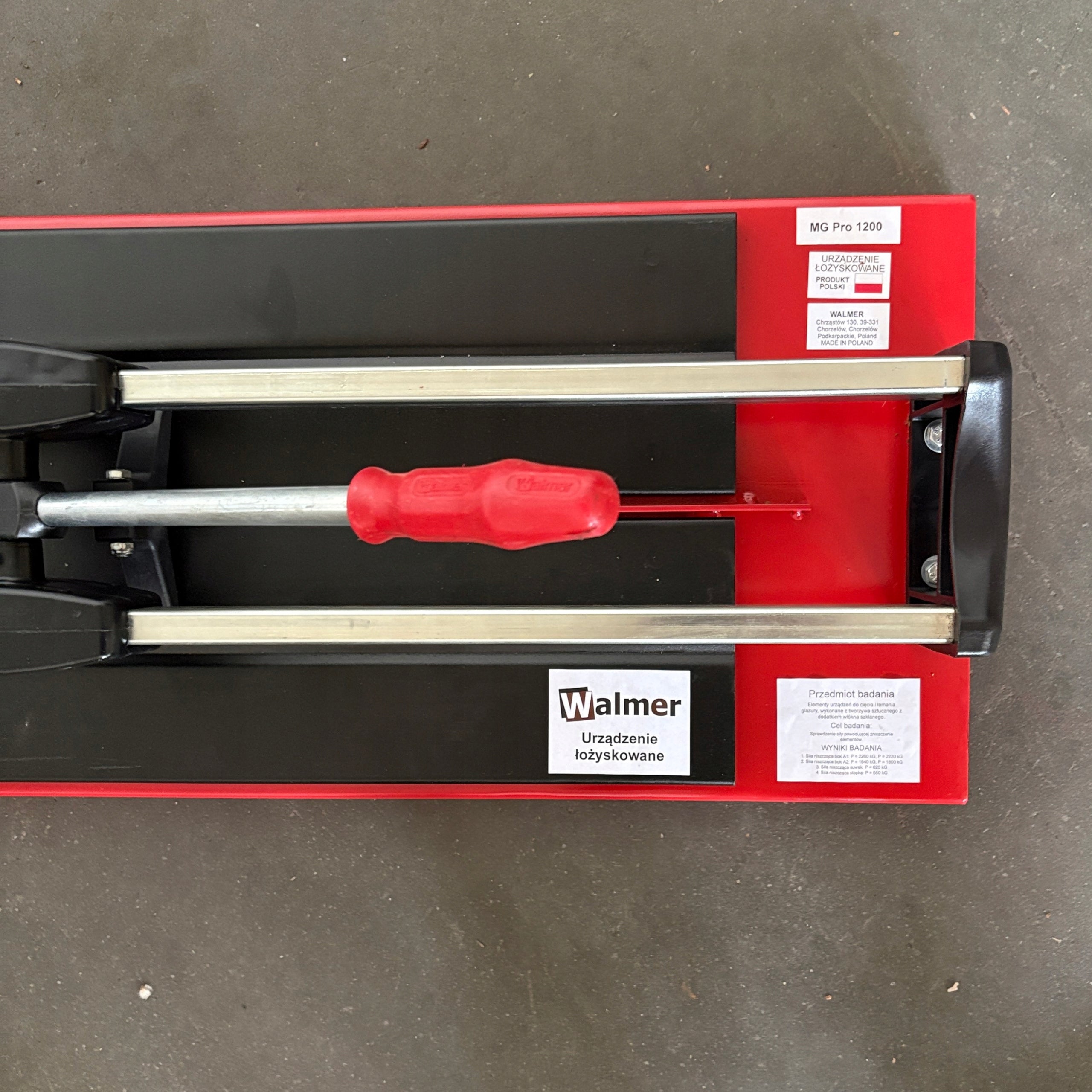 WALMER MG-Pro 1200 tile cutting machine Manufacturer code MG-Pro 1200
