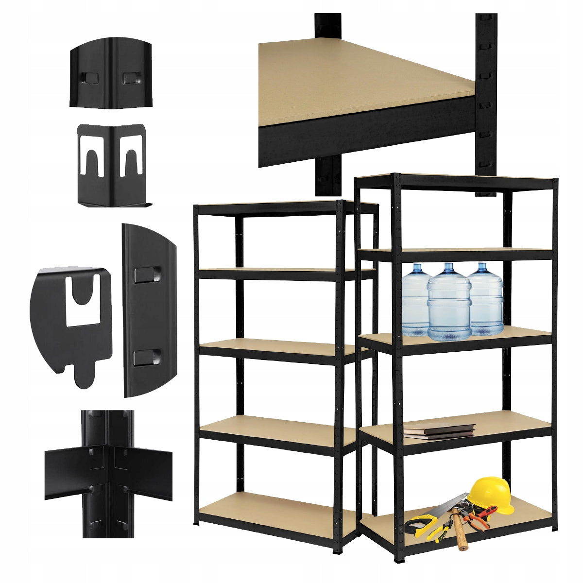 WAREHOUSE RACK METAL 5-LEVEL Rino 180x90x40 cm 875kg! 5mm