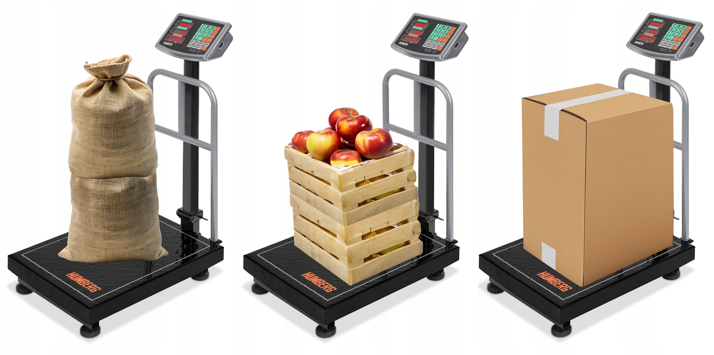 WAREHOUSE SCALE ELECTRONIC AGRICULTURAL SHOP GOODS PLATFORM 300 KG Power supply battery and mains