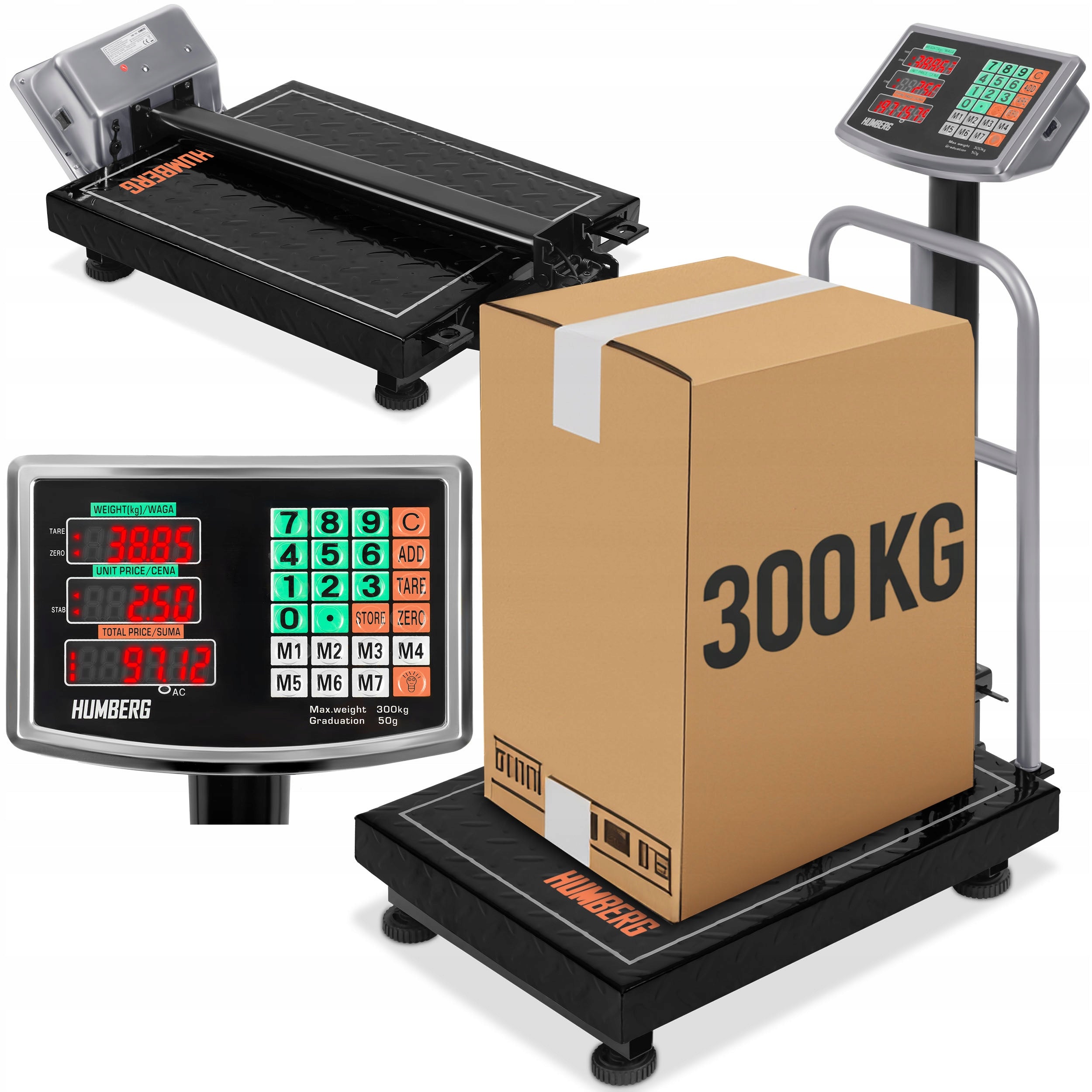 WAREHOUSE SCALE ELECTRONIC AGRICULTURAL SHOP GOODS PLATFORM 300 KG