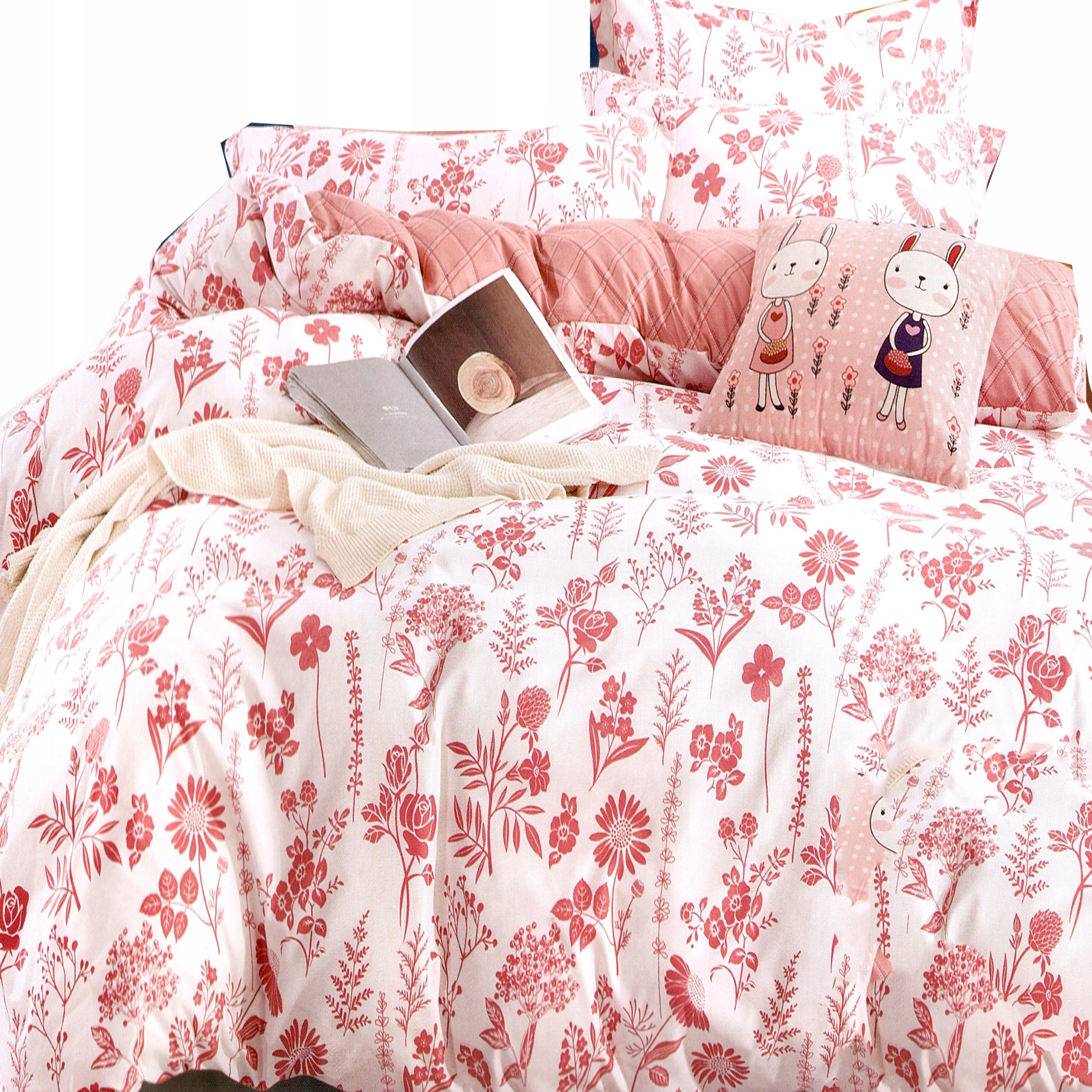 WARM BEDDING 100% COTTON 160x200 + 2 PILLOWCASES 70x80 + SHEET