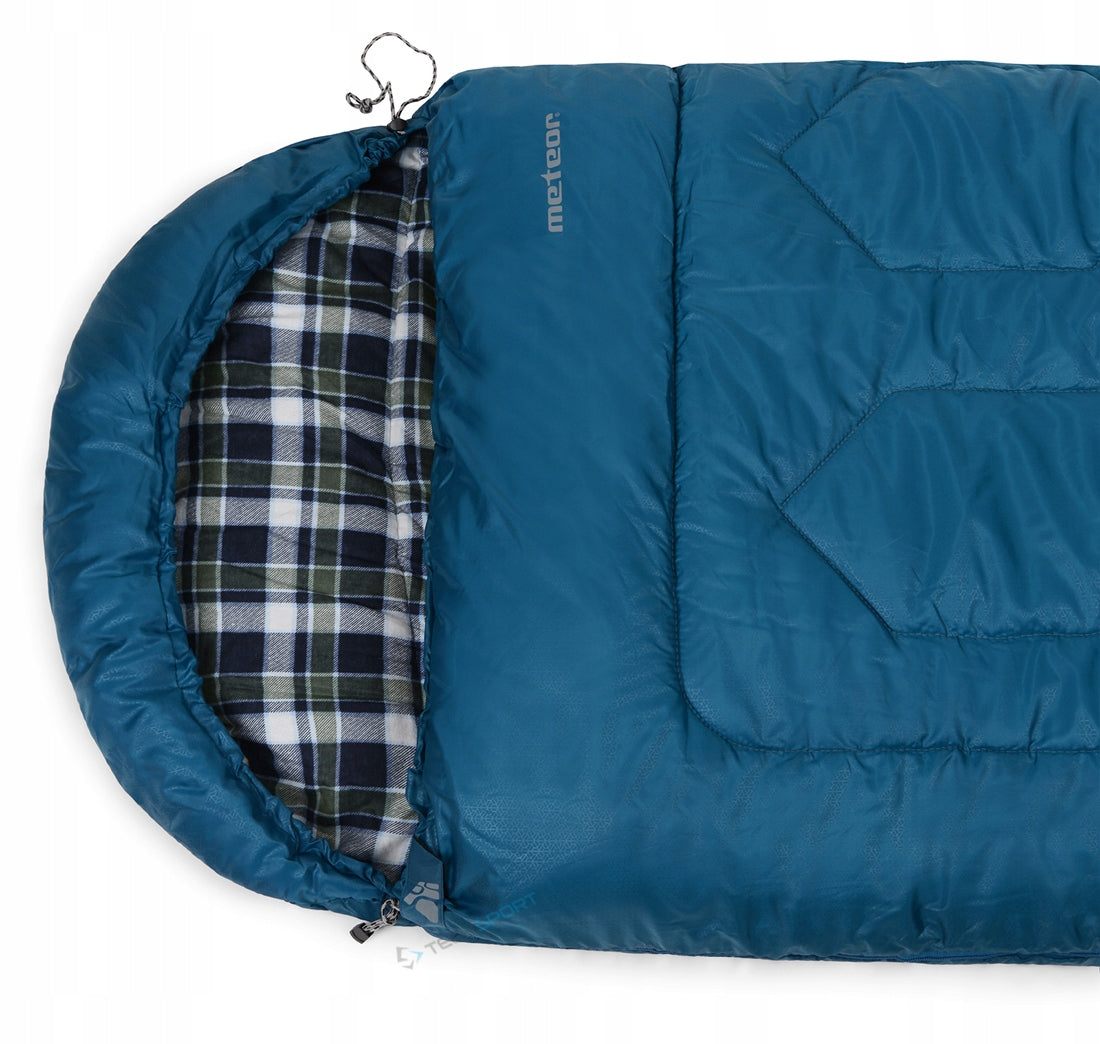 WARM SLEEPING BAG METEOR TIMBER DO -10st | FLANNEL 100% COTTON LINING Manufacturer code 81152