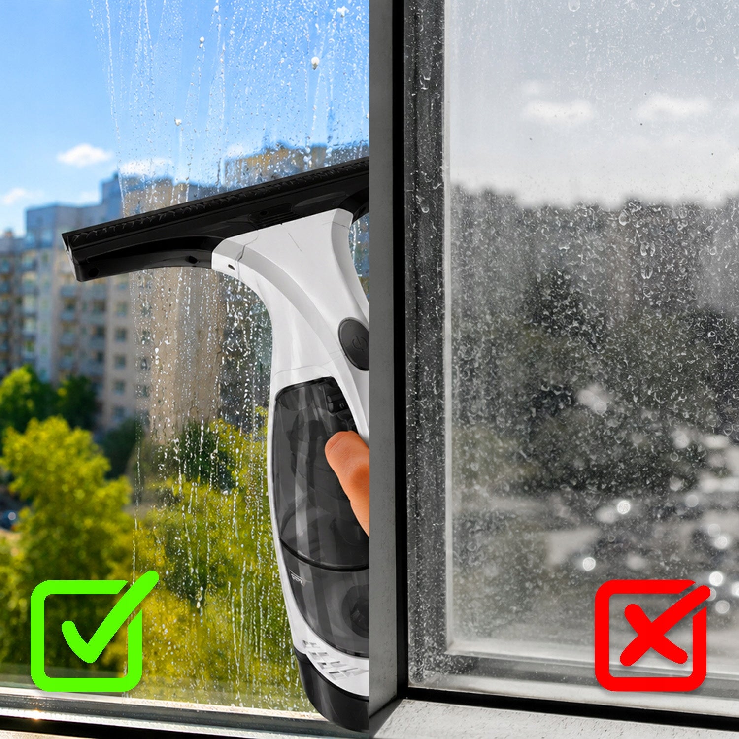 WASHER FOR WINDOWS AND MIRROR WINDOWS CORDLESS + WASHER Brand MEMFLOW