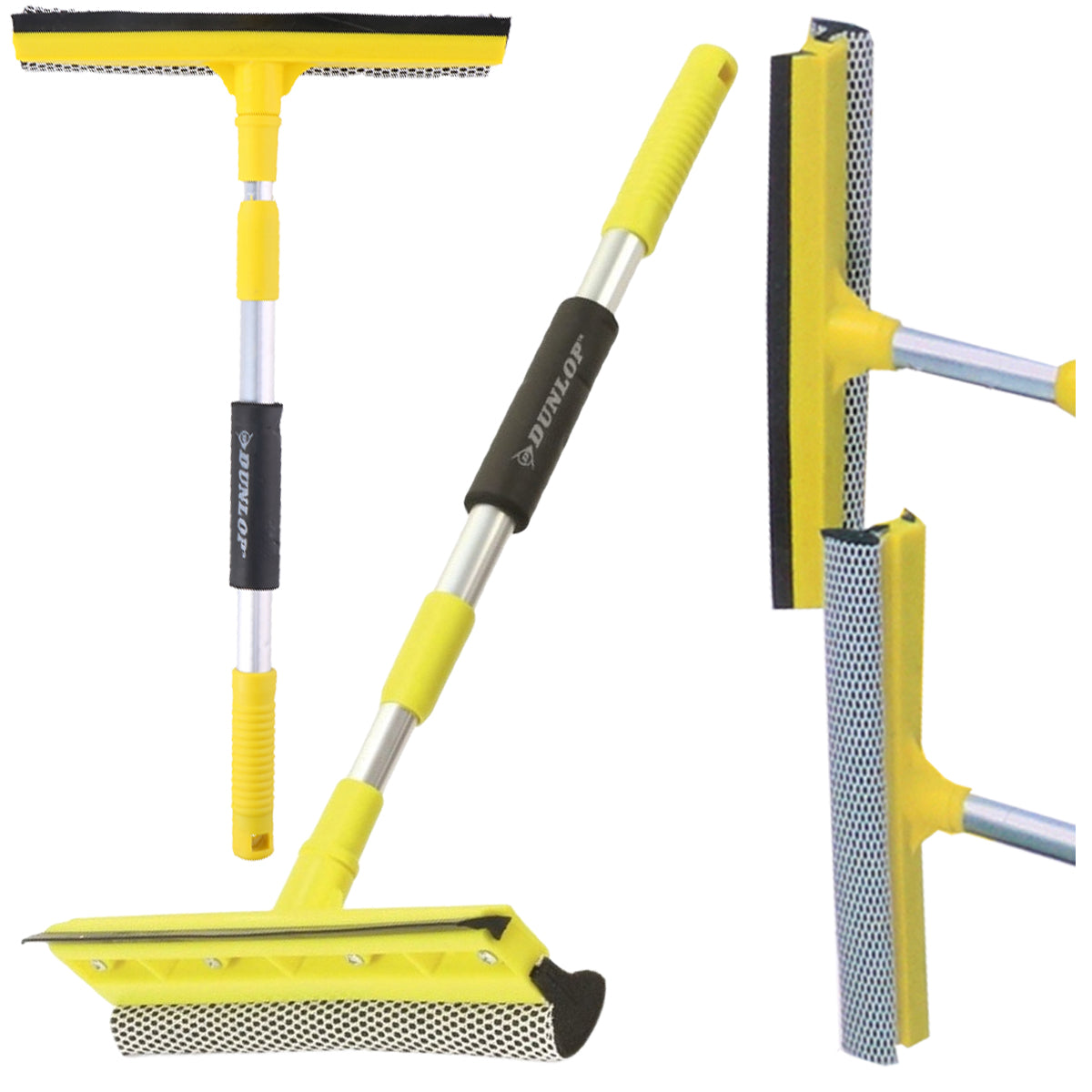 WASHER WINDOW SQUEEGEE telescopic 2in1 Brand Dunlop