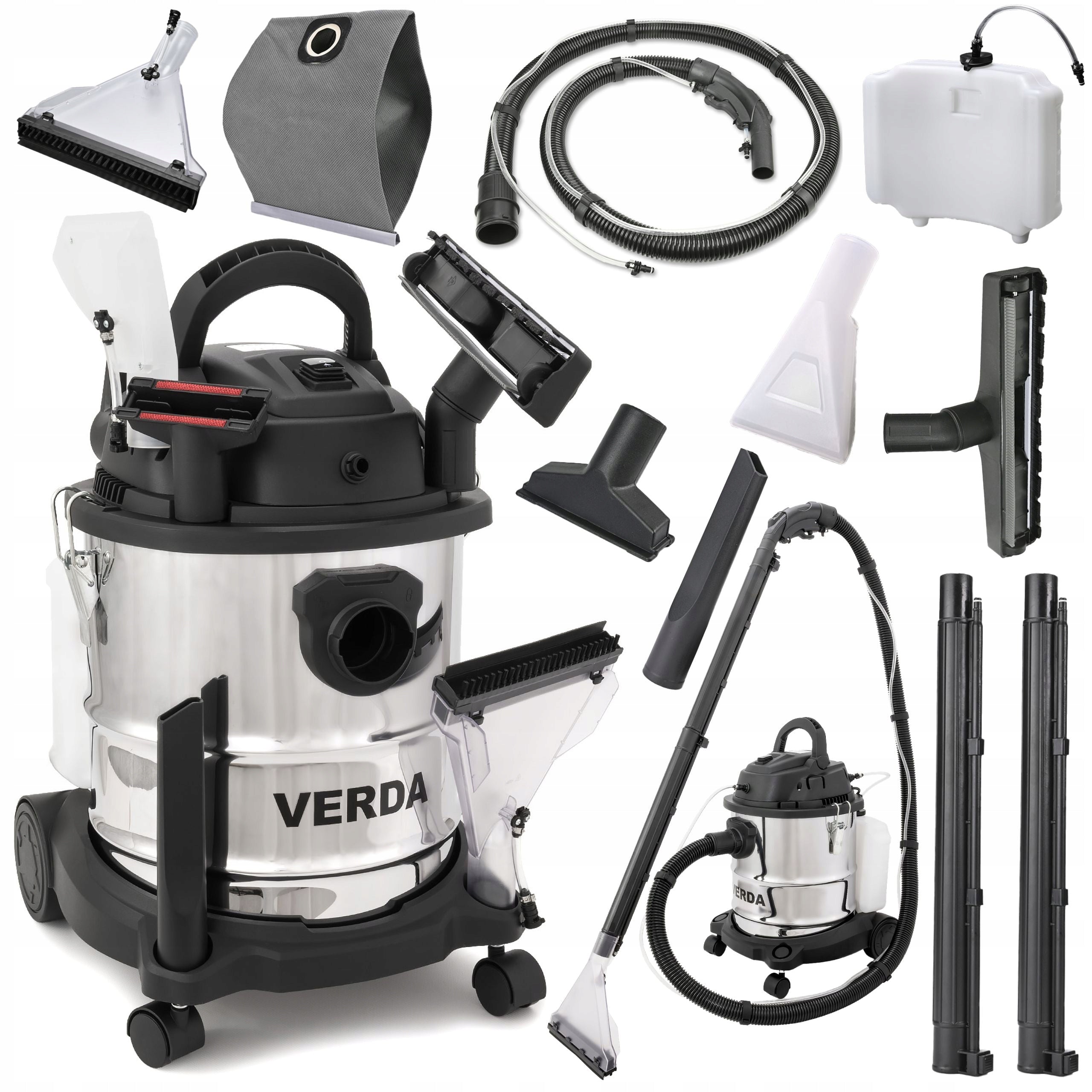 WASHING VACUUM CLEANER Industrial PRO LAUNDRY KIT UPHOLSTERY Carpet