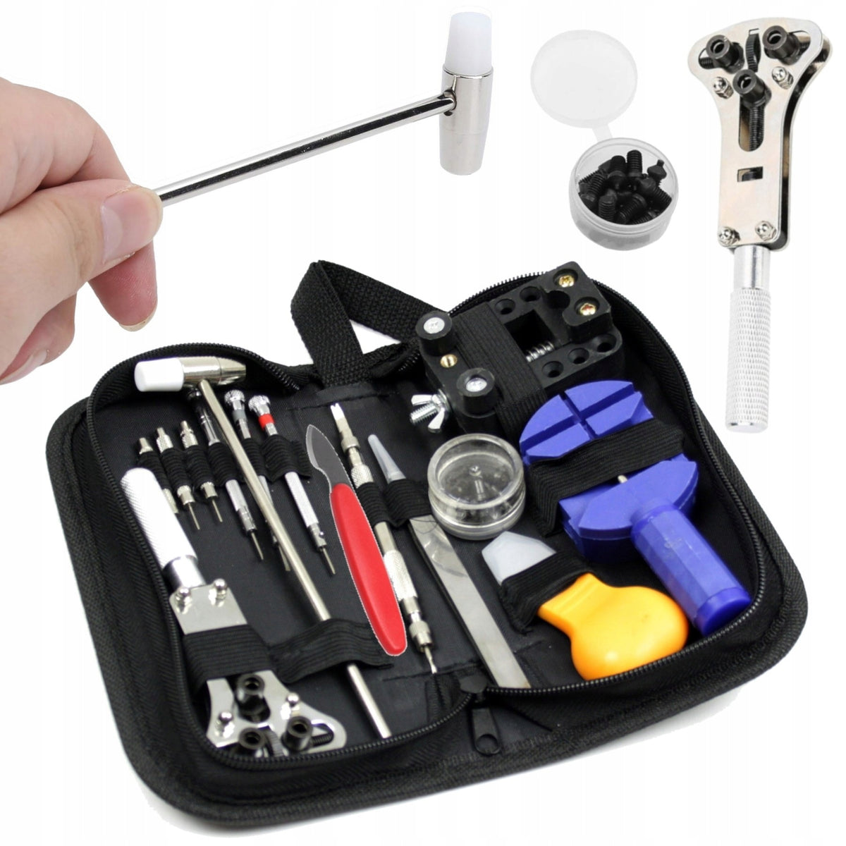 WATCHMAKING SET WATCH REPAIR TOOLS STRAP KEY CASE IMAK Manufacturer code 00047F6