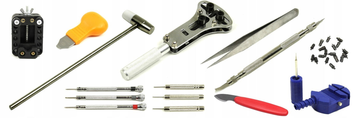 WATCHMAKING SET WATCH REPAIR TOOLS STRAP KEY CASE IMAK Number of items in the set 14