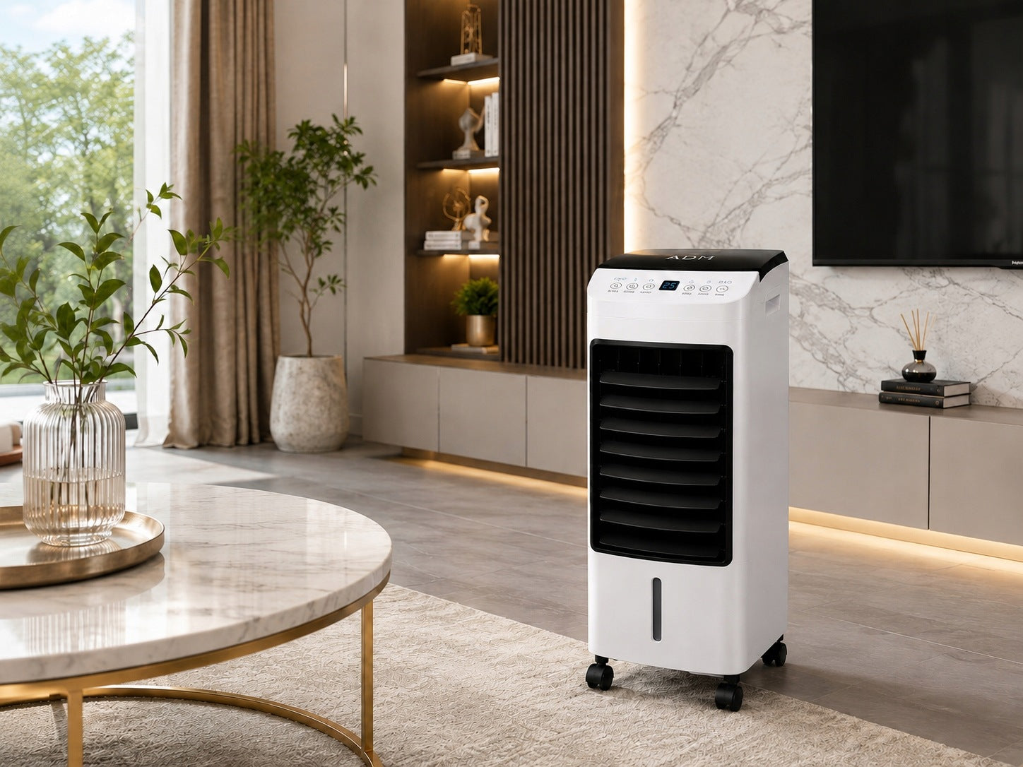 WATER AIR CONDITIONER 3IN1 FAN HUMIDIFIER PURIFIER REMOTE CONTROL +INSERTS ADJUSTMENT Packaging status original