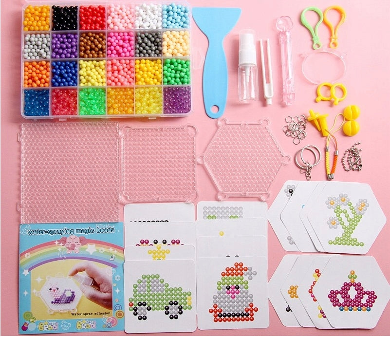 WATER BEADS SET DIY TEMPLATES MAGIC BEADS GIFT BIRTHDAY TOY Packaging status original