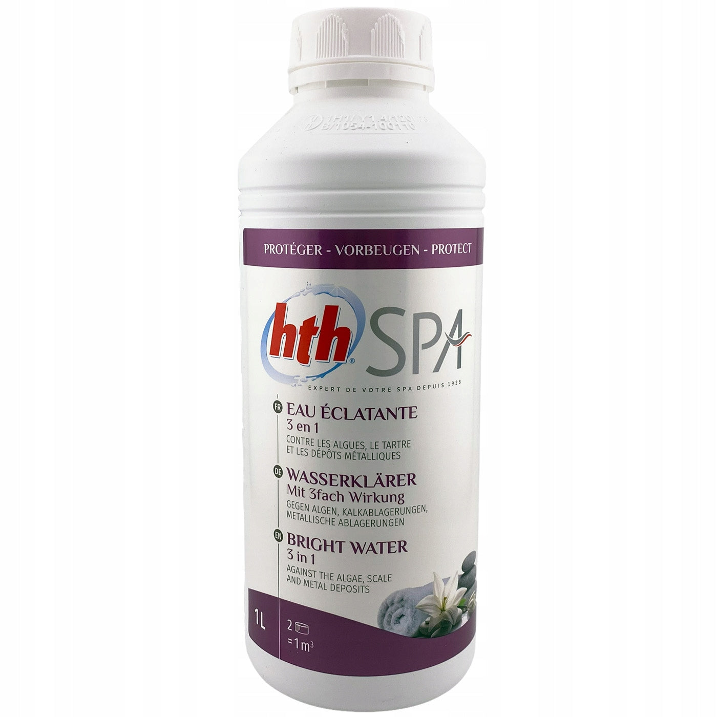 WATER CRYSTALLIZER in a SPA bathtub HTH Bright Water 3in1 crystallizer