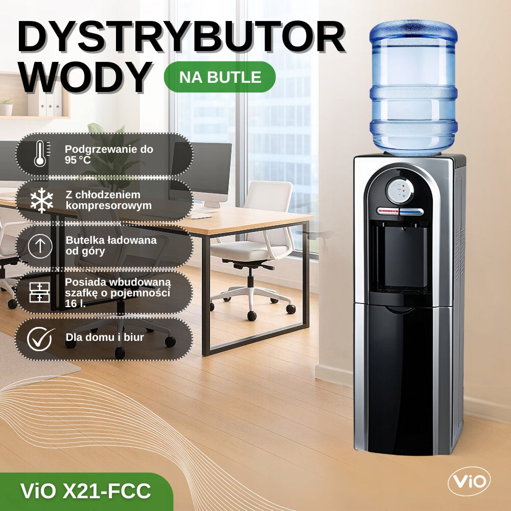 WATER DISPENSER VIO X21-FCC WITH COMPRESSOR COOLING AND CABINET Packaging status original