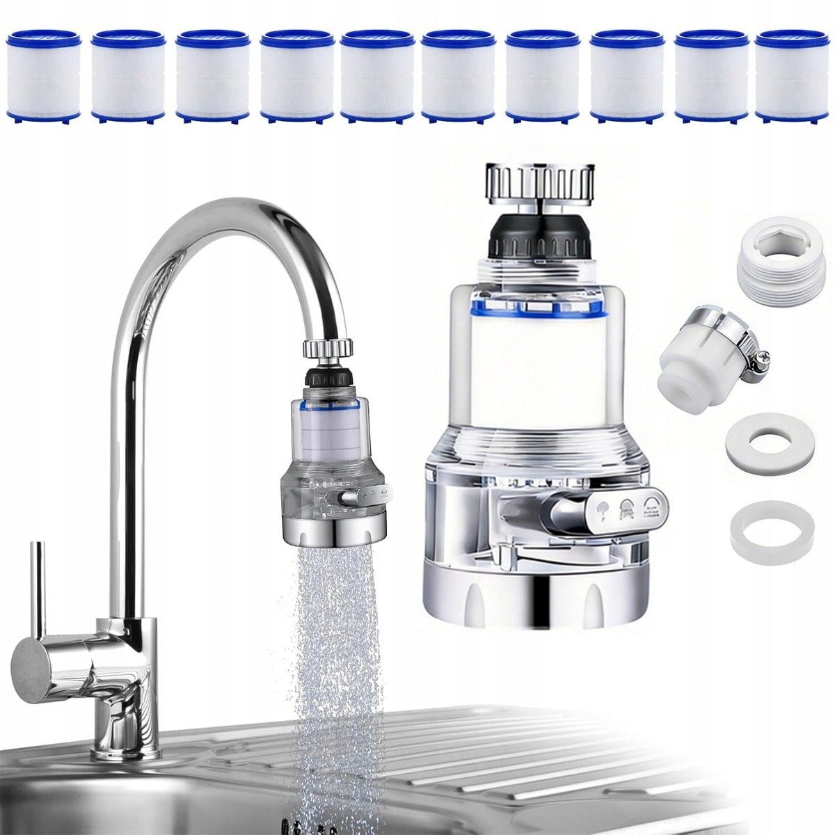 WATER FILTER FOR ROTARY TAP 360 EXTERNAL ALWAYS CLEAN WATER