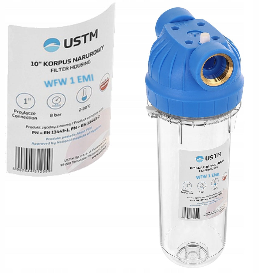 WATER FILTER IN-LINE BODY 1'' HOUSING 10' USTM