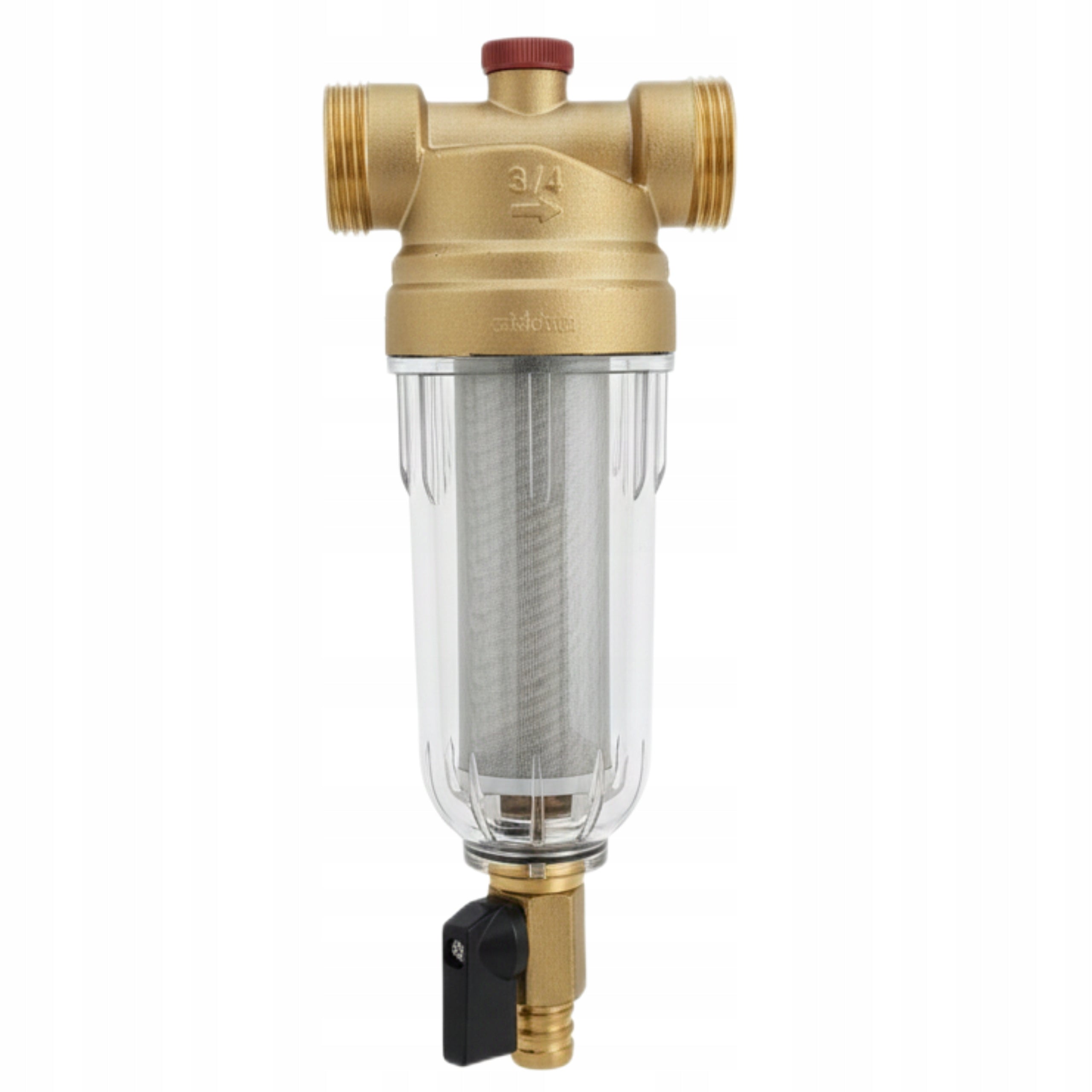 WATER FILTER MECHANICAL SELF-CLEANING WITH 3/4" DN20 PRESSURE GAUGE WITH RINSING Manufacturer code H1506-20
