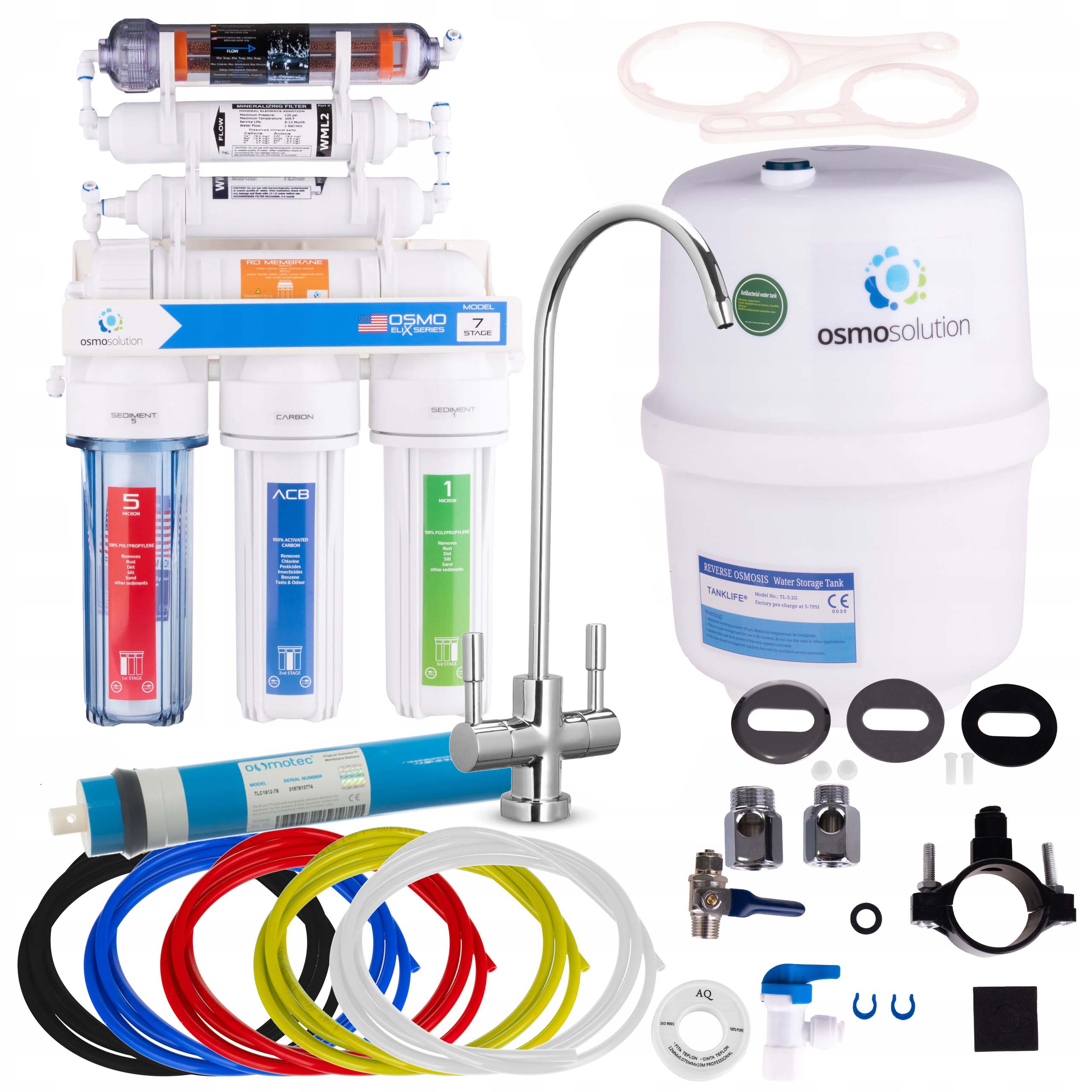 WATER FILTER RO7 REVERSE OSMOSIS IONIZER 75GPD